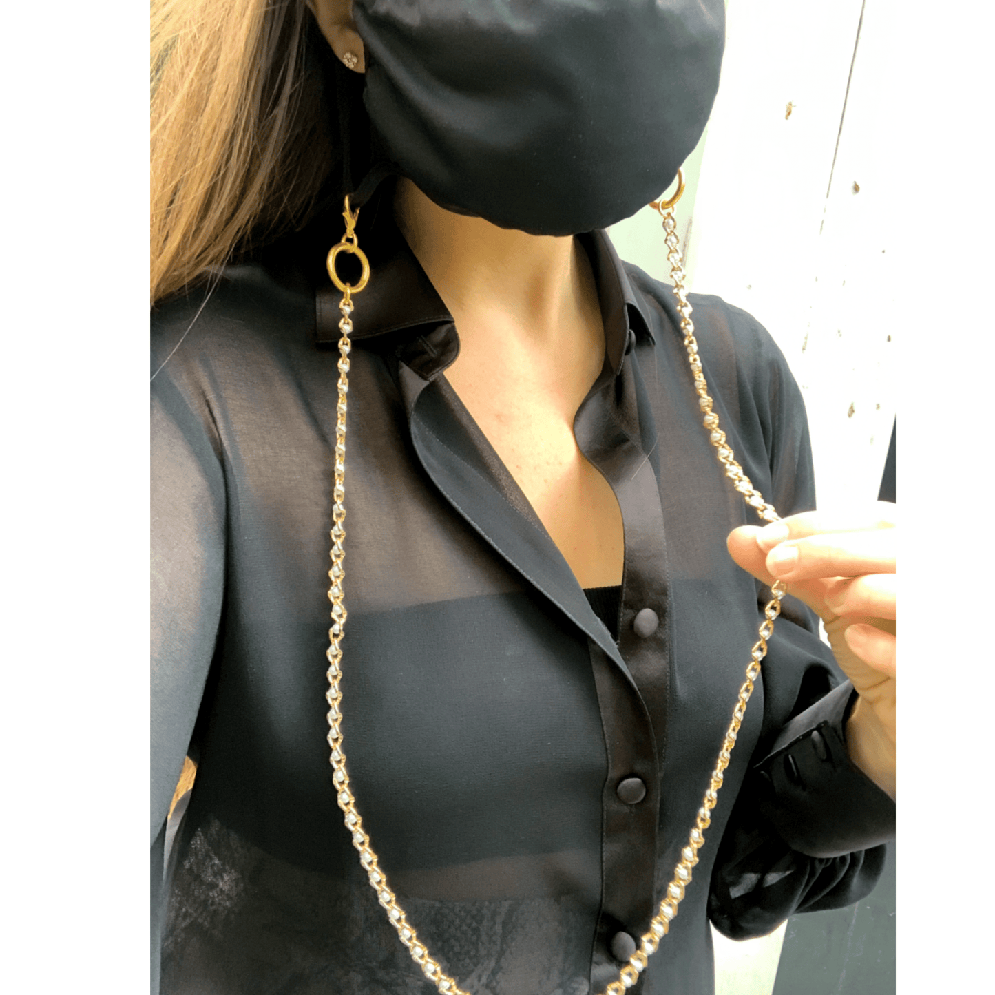 The Jean Pearl Mask Chain