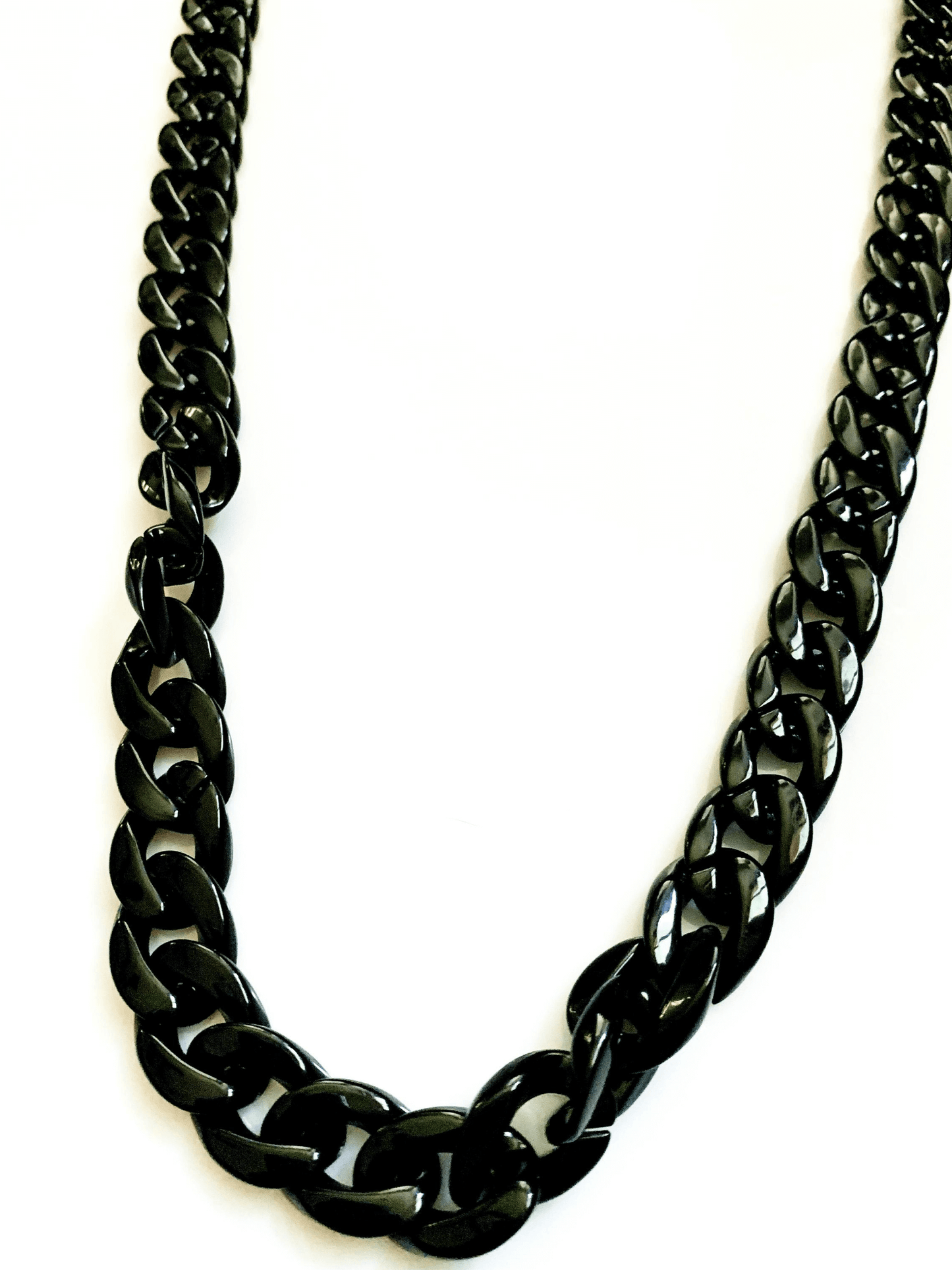 Classic Black Acrylic Mask Chain