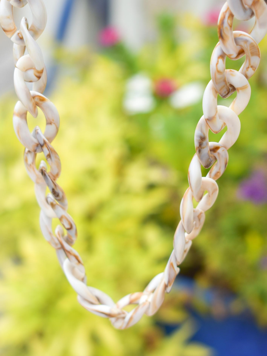 Classic Ivory Tortoise Mask/Sunglass Chain